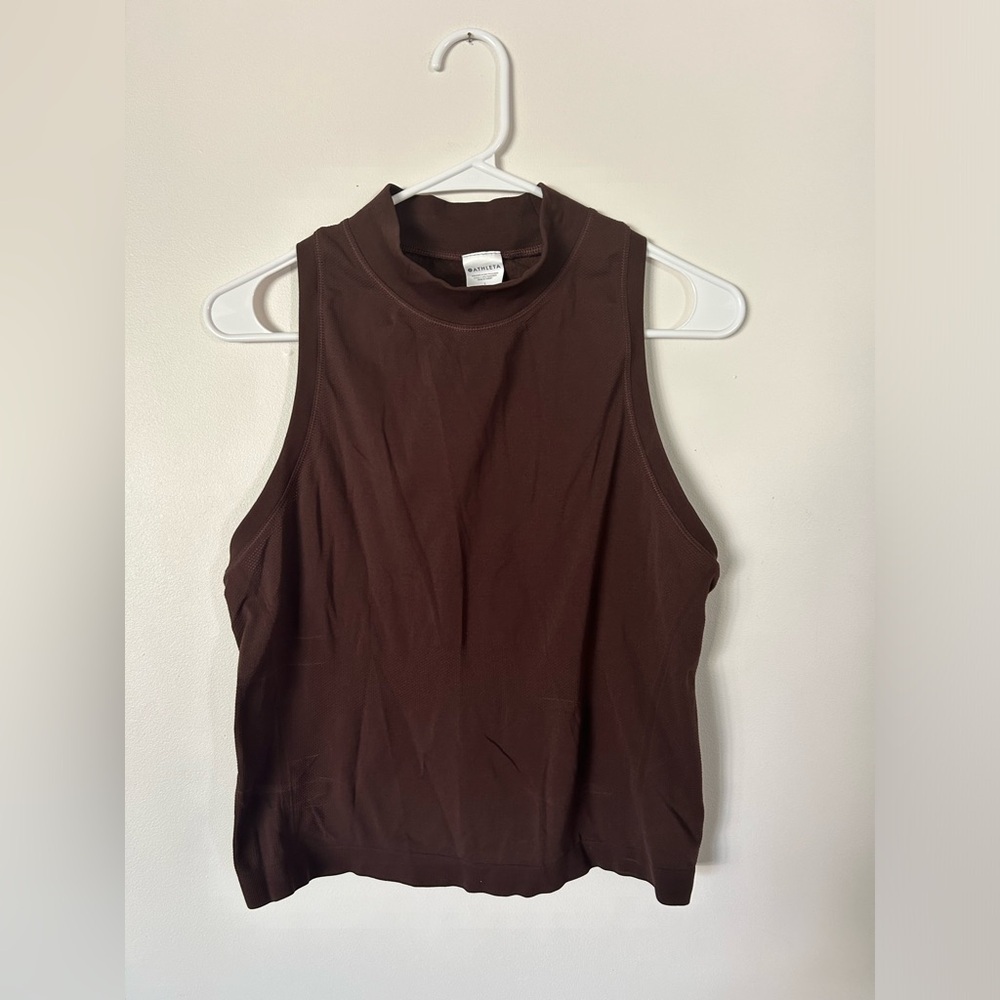 Brown Athleta Cropped Tank Size Large